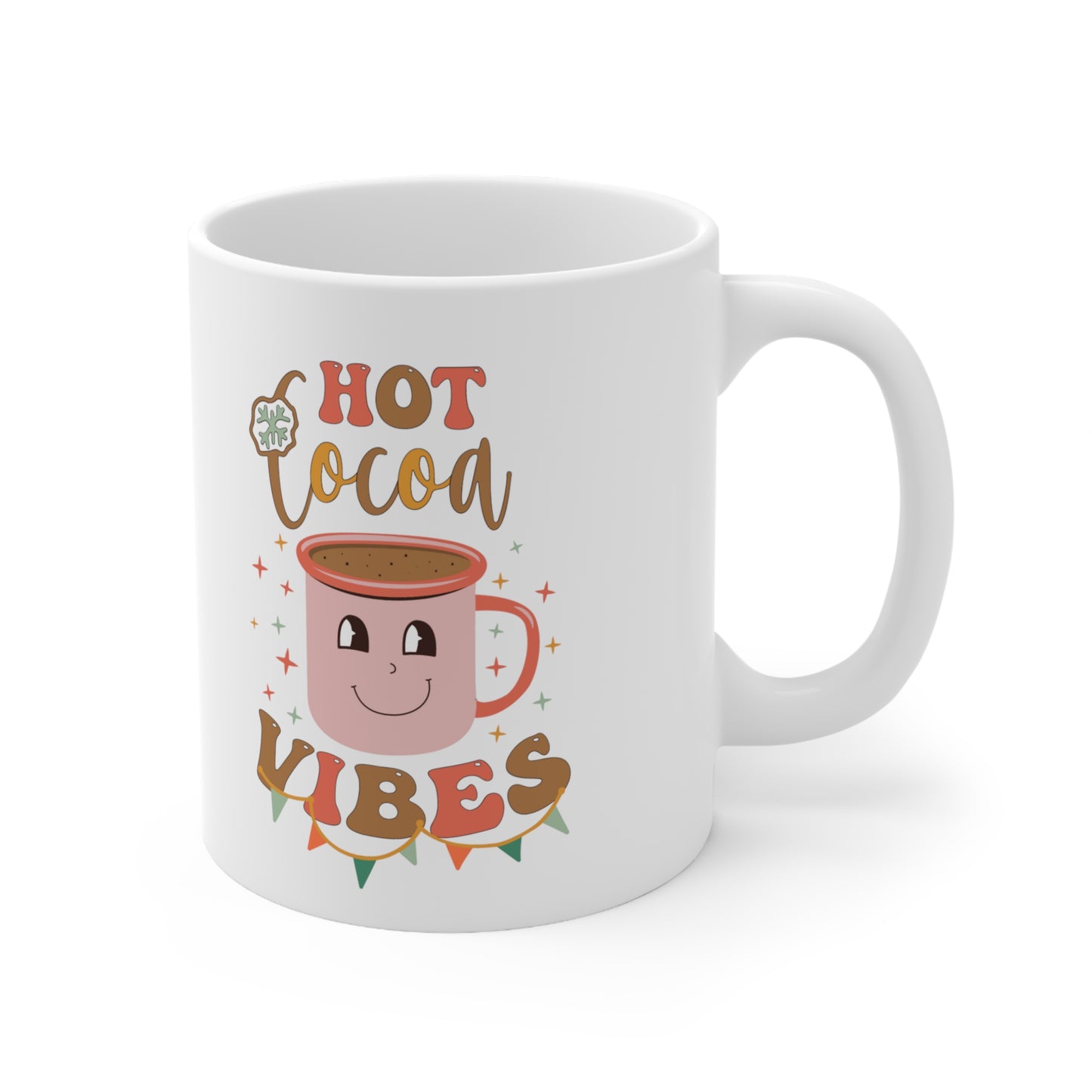 "Coco Bliss: Sipping on Warmth and Happiness"Ceramic Mug 11oz,