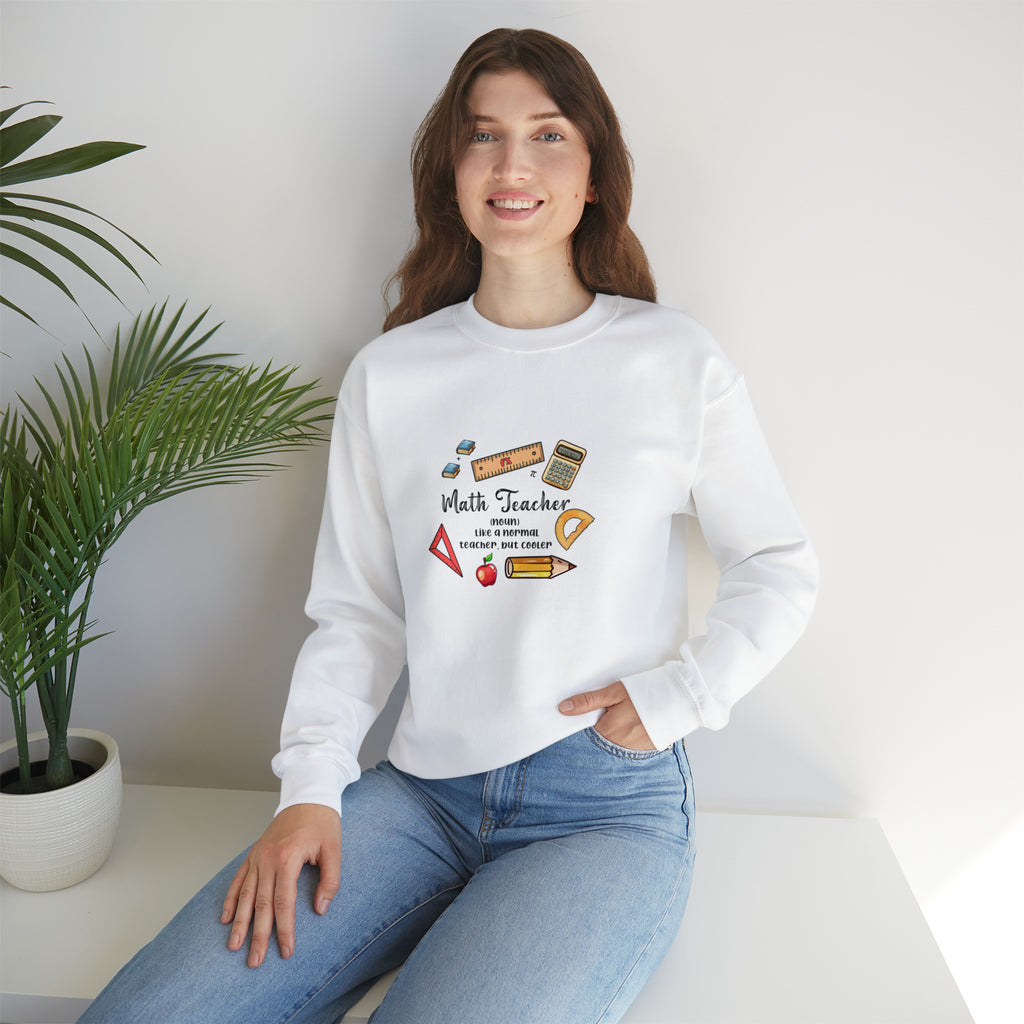 "Smart and Stylish: Math-Themed Sweatshirts for Teachers | Elevate Your Style with Unique Designs for Math Enthusiasts!", Unisex sweatshirt, Crewneck Sweatshirt