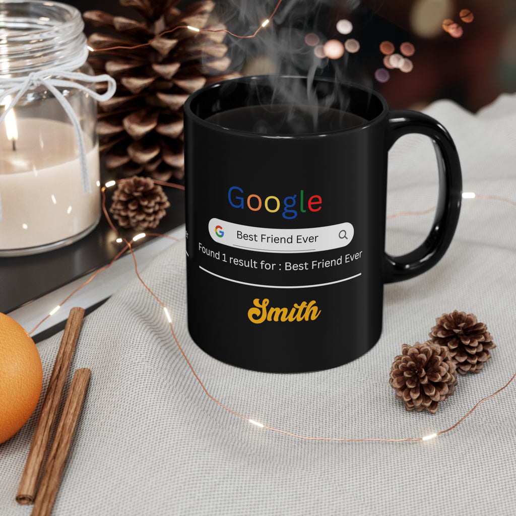 "Premium Black Customized Mug 11oz: Personalized Coffee Mugs for Every Occasion"