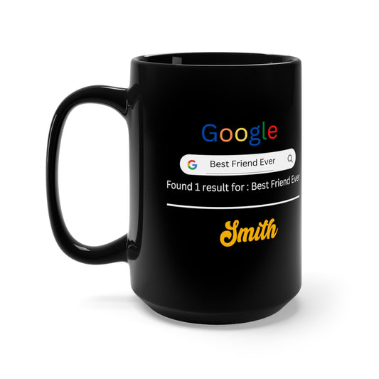 "Premium Black Customized Mug 15oz: Personalized Coffee Mugs with this unique idea for Every Occasion"