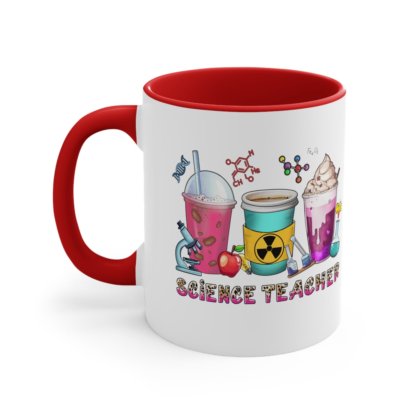 "Empowering Minds, One Experiment at a Time: The Science Sage's Sip"teachers mug christmas  colour full mug 110z